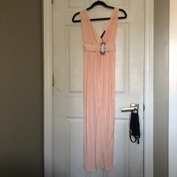 Boogoo Plunge Drape Maxi Dress - Picture 3 of 6